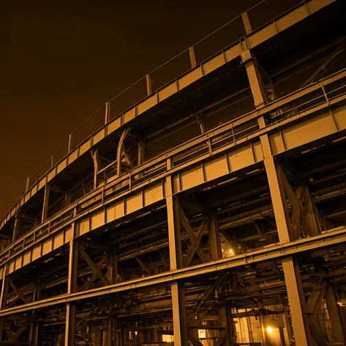 Industrial construction site